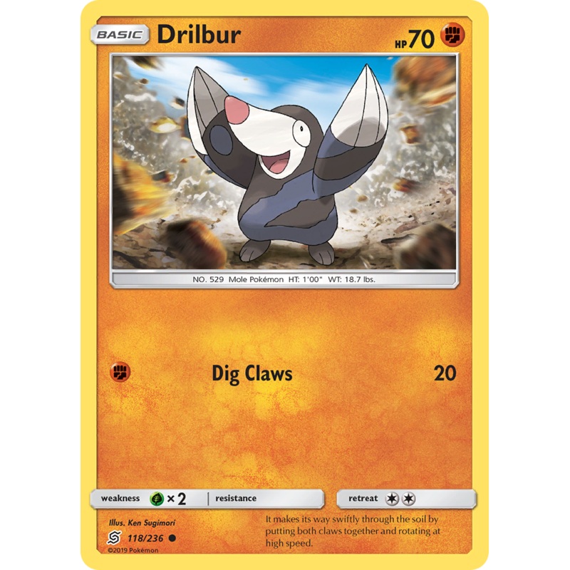 Drilbur (118/236) [Sun & Moon: Unified Minds]