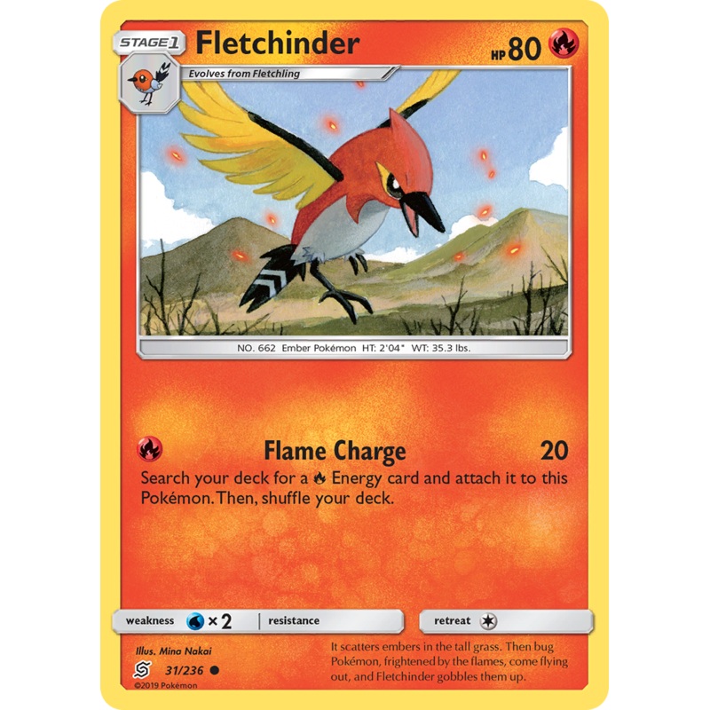 Fletchinder (31/236) [Sun & Moon: Unified Minds]