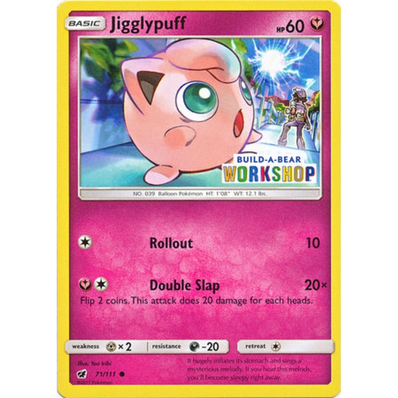 Jigglypuff (71/111) (Build A Bear Workshop Exclusive) [Sun & Moon: Crimson Invasion]
