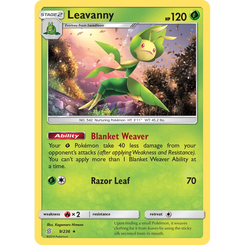 Leavanny (9/236) [Sun & Moon: Unified Minds]