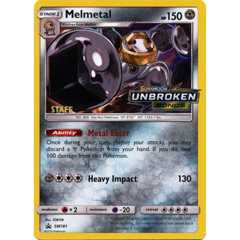 Melmetal (SM181) (Staff Prerelease Promo) [Sun & Moon: Black Star Promos]