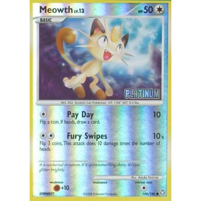 Meowth (106/146) [Burger King Promos: 2009 Collection]