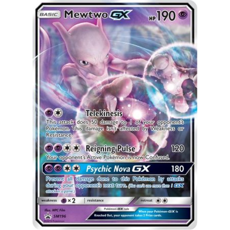 Mewtwo GX (SM196) (Jumbo Card) [Sun & Moon: Black Star Promos]
