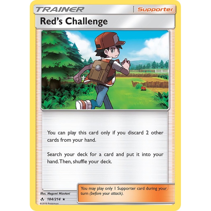 Red's Challenge (184/214) (Theme Deck Exclusive) [Sun & Moon: Unbroken Bonds]