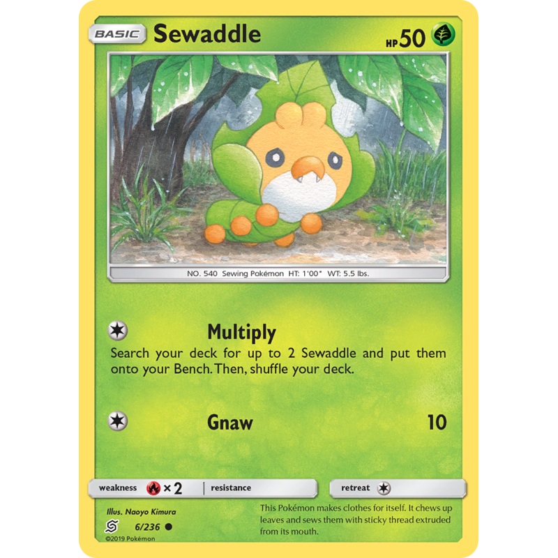 Sewaddle (6/236) [Sun & Moon: Unified Minds]