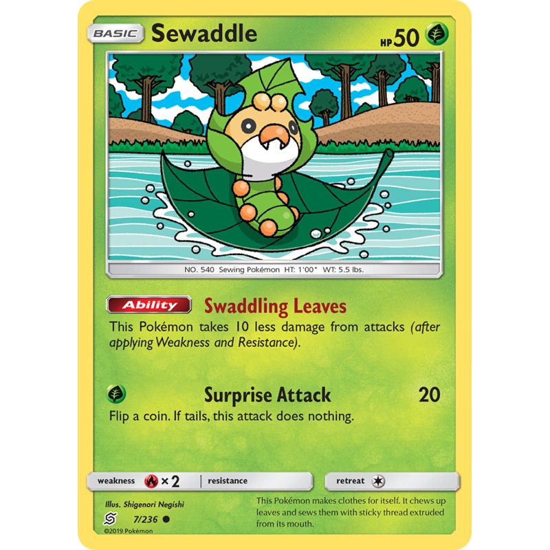 Sewaddle (7/236) [Sun & Moon: Unified Minds]