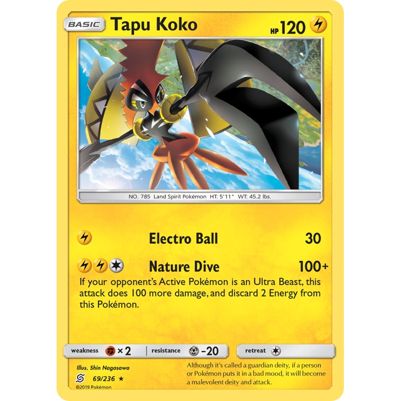 Tapu Koko (69/236) [Sun & Moon: Unified Minds]