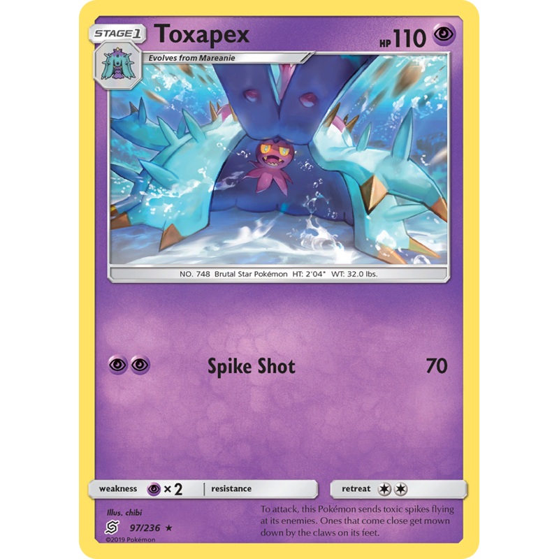 Toxapex (97/236) [Sun & Moon: Unified Minds]