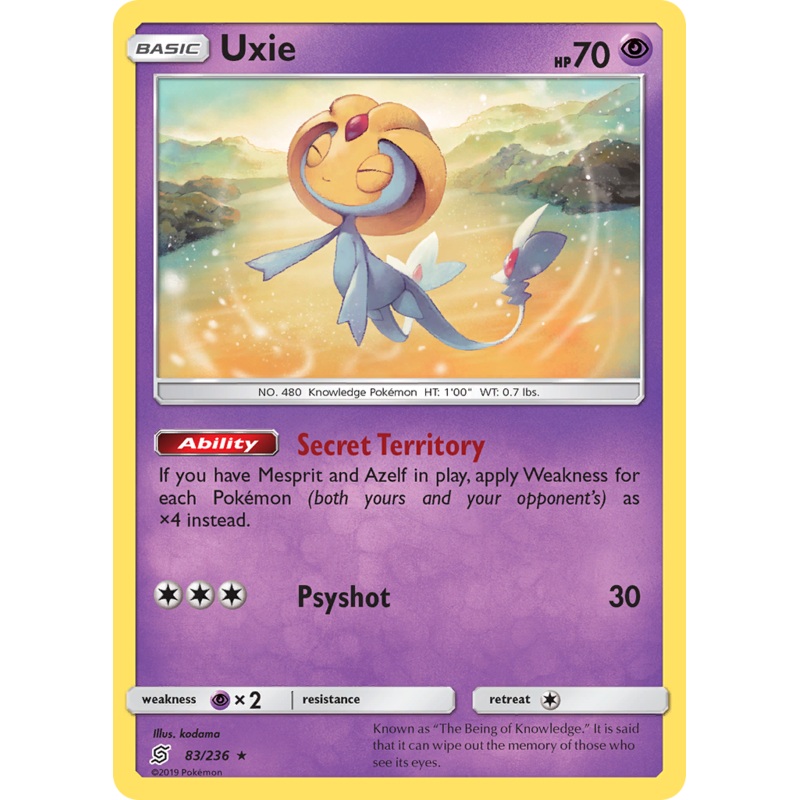 Uxie (83/236) [Sun & Moon: Unified Minds]