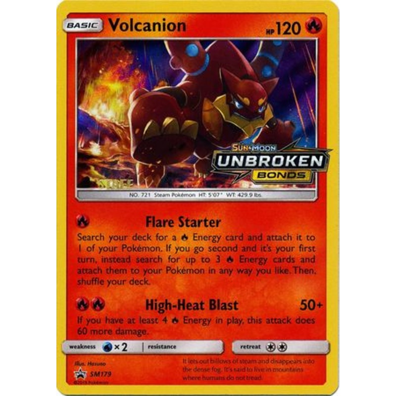 Volcanion (SM179) (Staff Prerelease Promo) [Sun & Moon: Black Star Promos]
