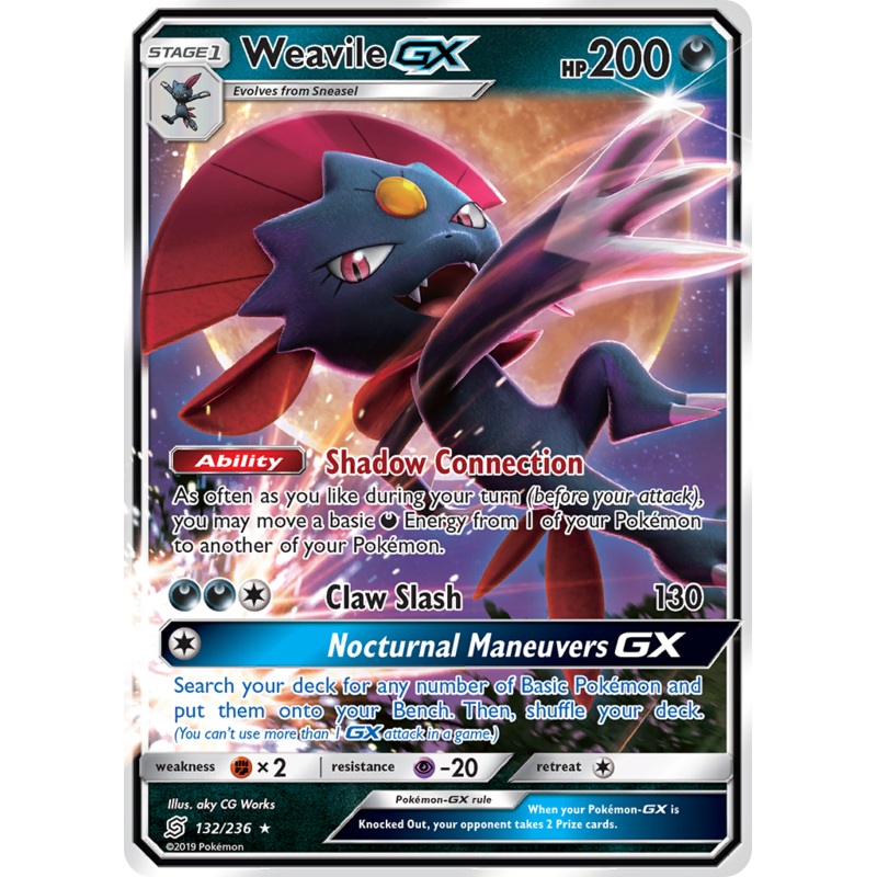 Weavile GX (132/236) [Sun & Moon: Unified Minds]