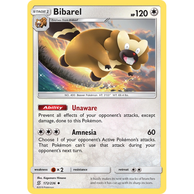 Bibarel (172/236) [Sun & Moon: Unified Minds]
