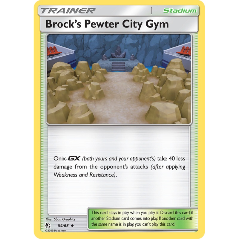 Brock's Pewter City Gym (54/68) [Sun & Moon: Hidden Fates]