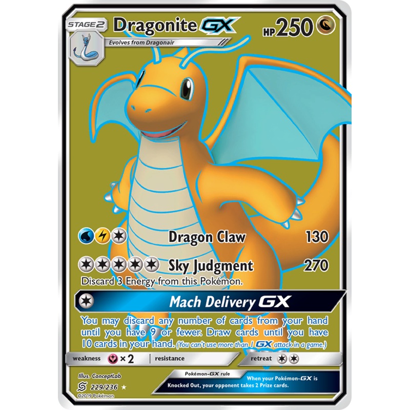 Dragonite GX (229/236) [Sun & Moon: Unified Minds]