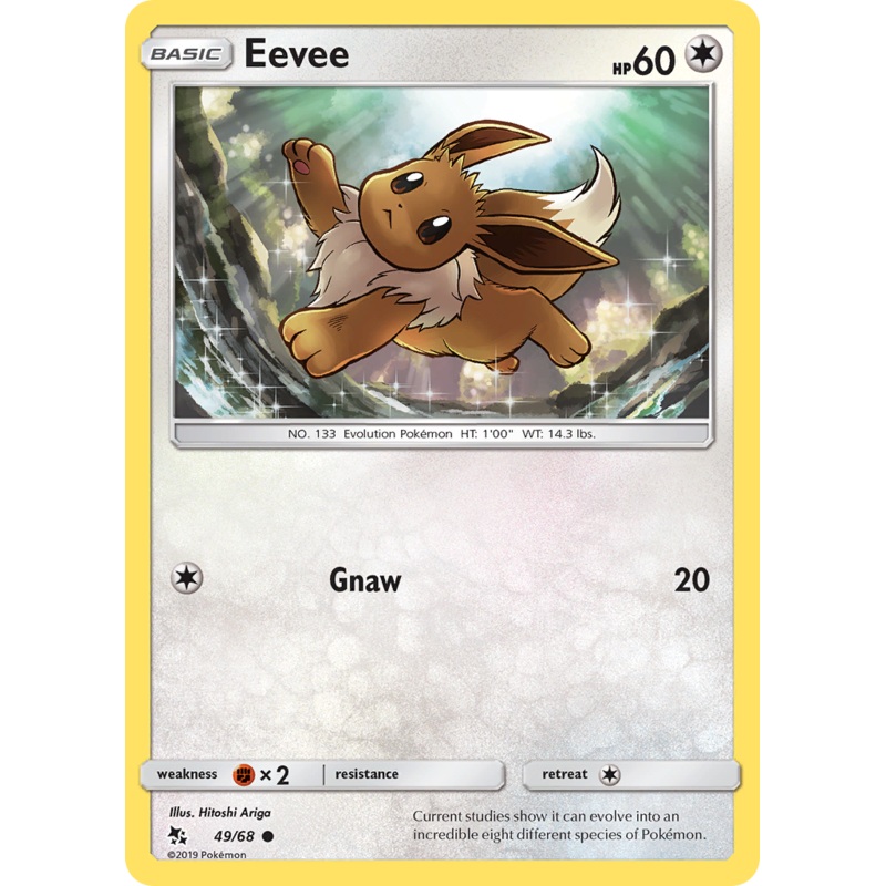 Eevee (49/68) [Sun & Moon: Hidden Fates]