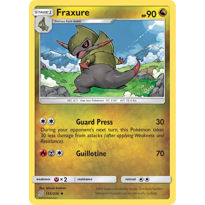 Fraxure (155/236) [Sun & Moon: Unified Minds]
