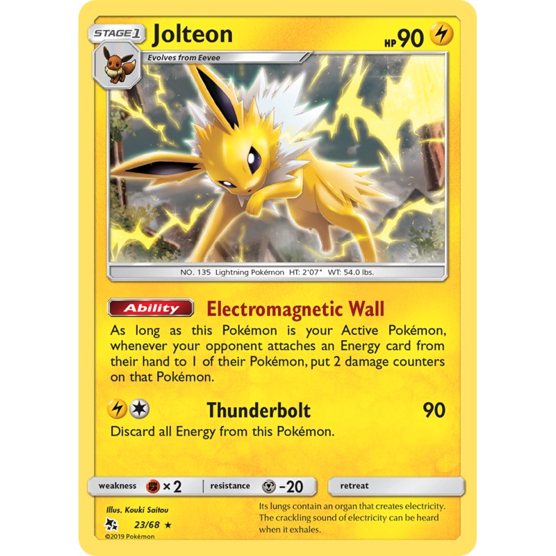 Jolteon (23/68) [Sun & Moon: Hidden Fates]