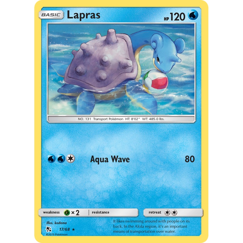 Lapras (17/68) [Sun & Moon: Hidden Fates]