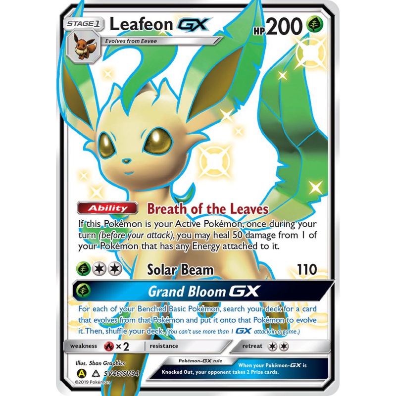 Leafeon GX (SV46/SV94) [Sun & Moon: Hidden Fates - Shiny Vault]