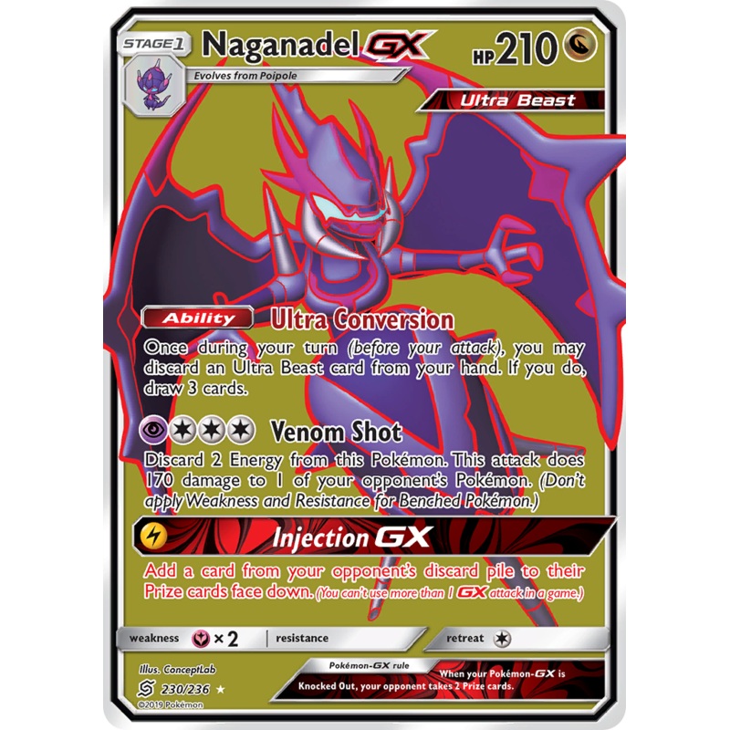 Naganadel GX (230/236) [Sun & Moon: Unified Minds]