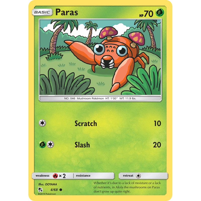 Paras (4/68) [Sun & Moon: Hidden Fates]
