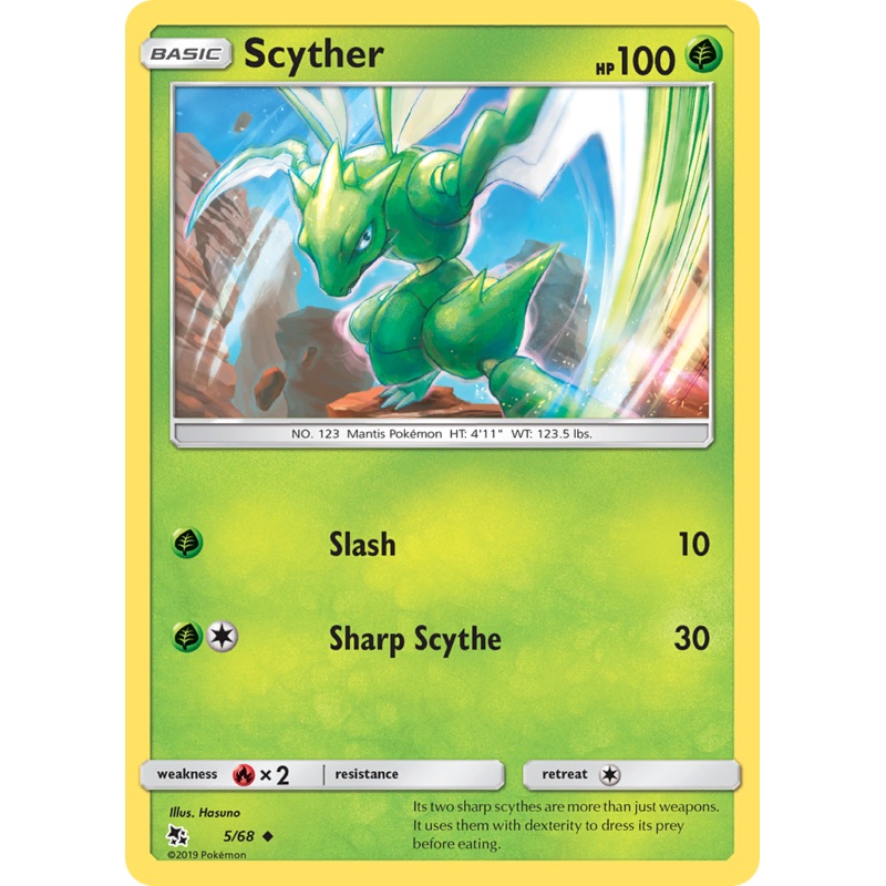 Scyther (5/68) [Sun & Moon: Hidden Fates]