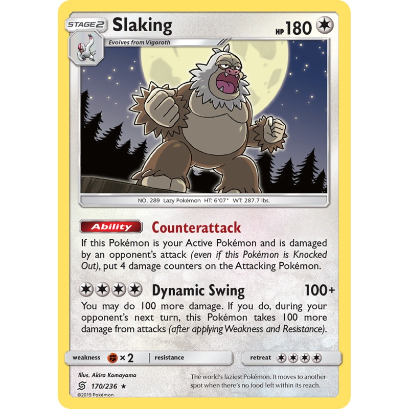 Slaking (170/236) [Sun & Moon: Unified Minds]