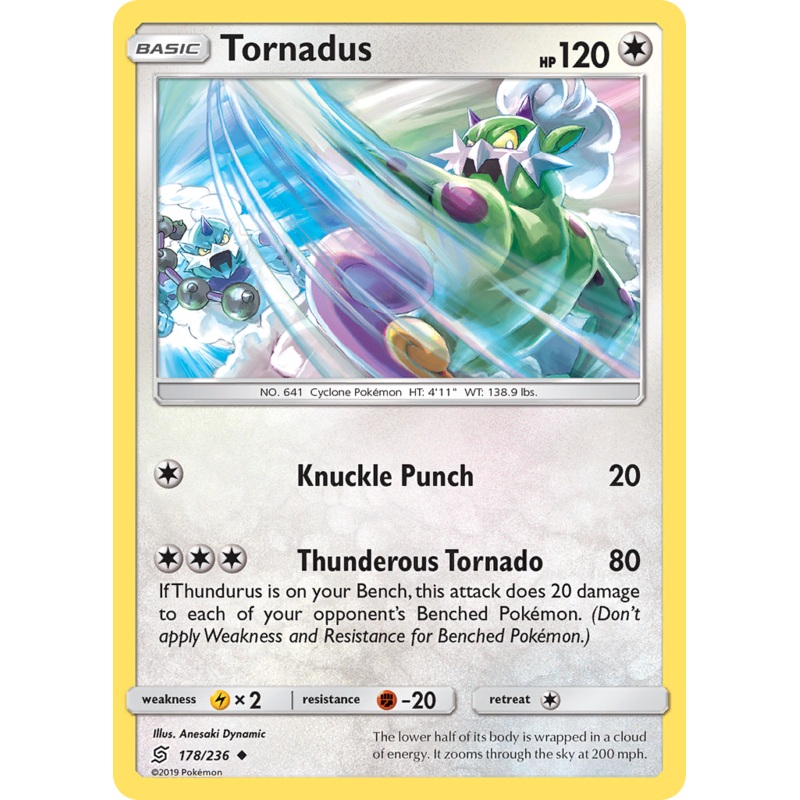 Tornadus (178/236) [Sun & Moon: Unified Minds]
