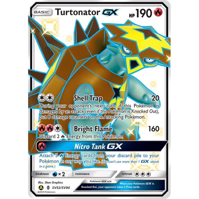 Turtonator GX (SV52/SV94) [Sun & Moon: Hidden Fates - Shiny Vault]