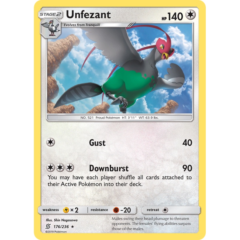 Unfezant (176/236) [Sun & Moon: Unified Minds]