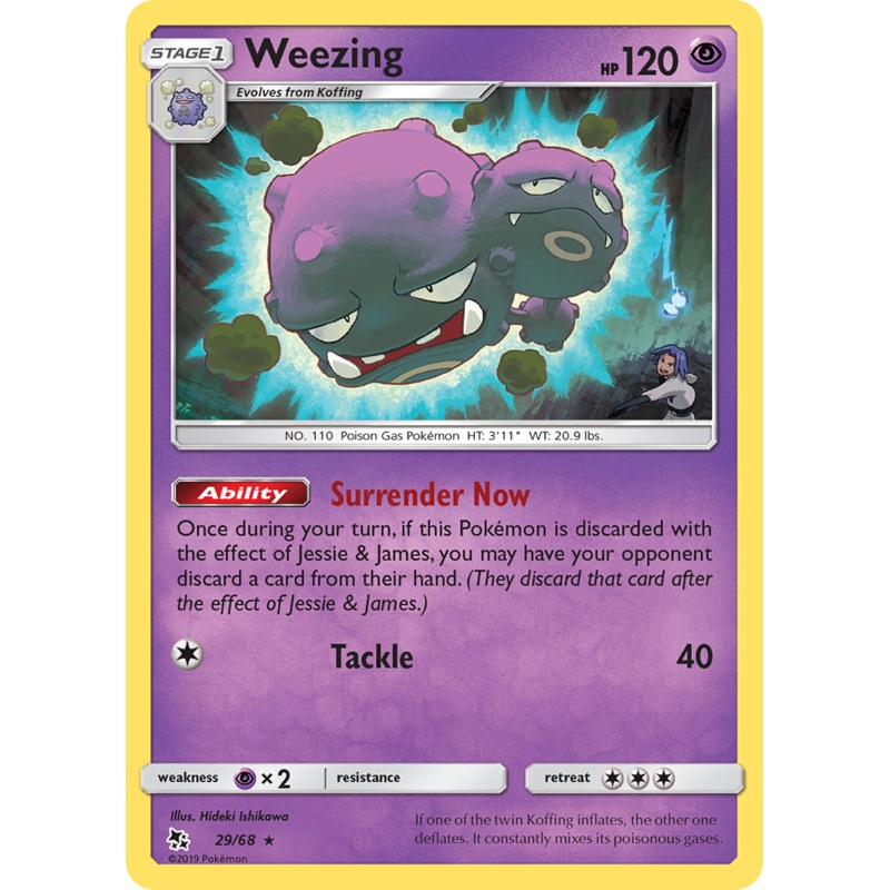 Weezing (29/68) [Sun & Moon: Hidden Fates]