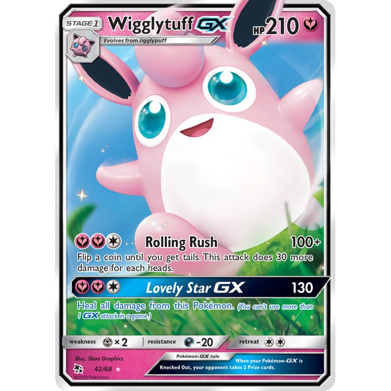 Wigglytuff GX (42/68) [Sun & Moon: Hidden Fates]