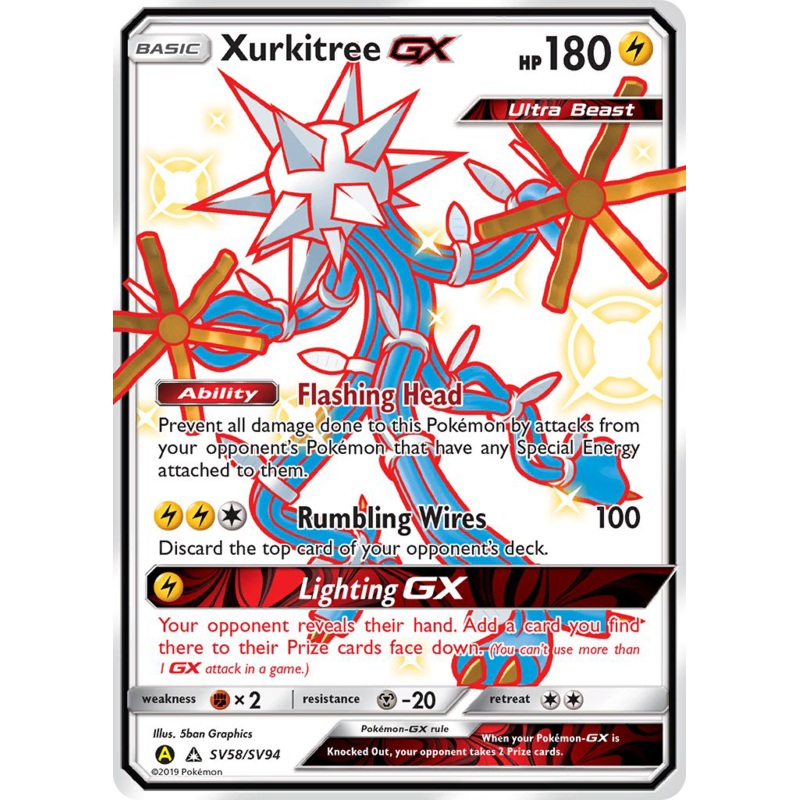 Xurkitree GX (SV58/SV94) [Sun & Moon: Hidden Fates - Shiny Vault]