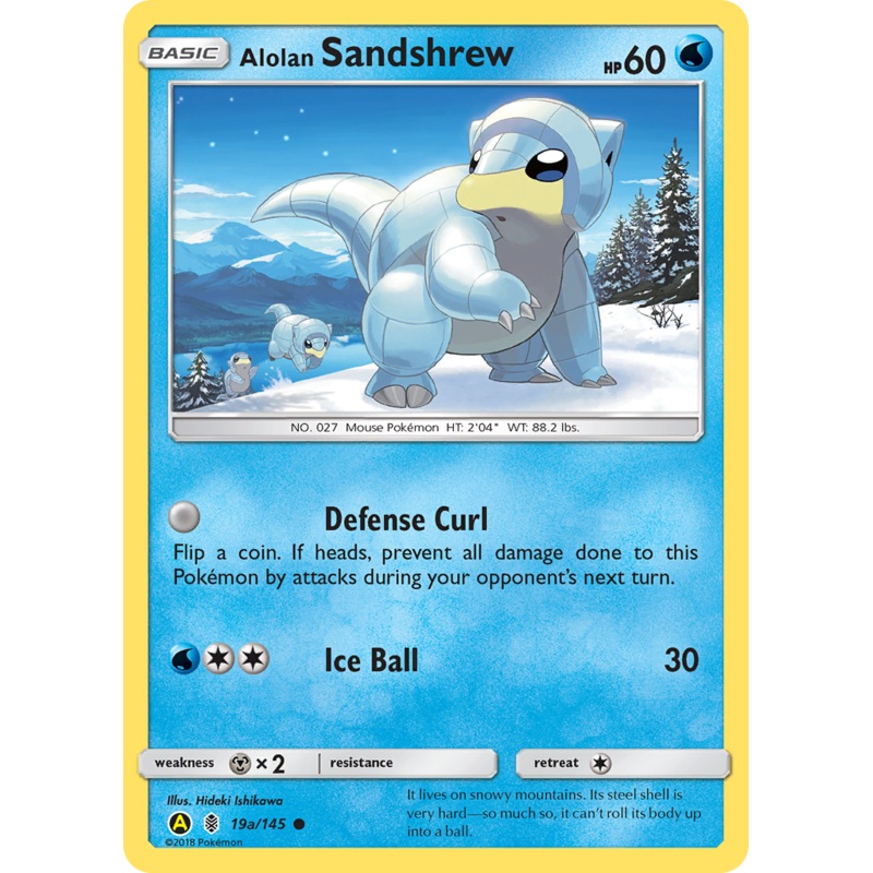 Alolan Sandshrew (19a/145) [Alternate Art Promos]