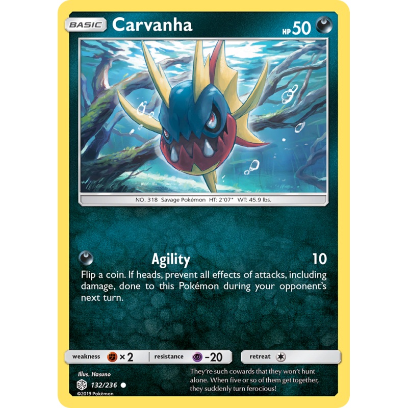 Carvanha (132/236) [Sun & Moon: Cosmic Eclipse]