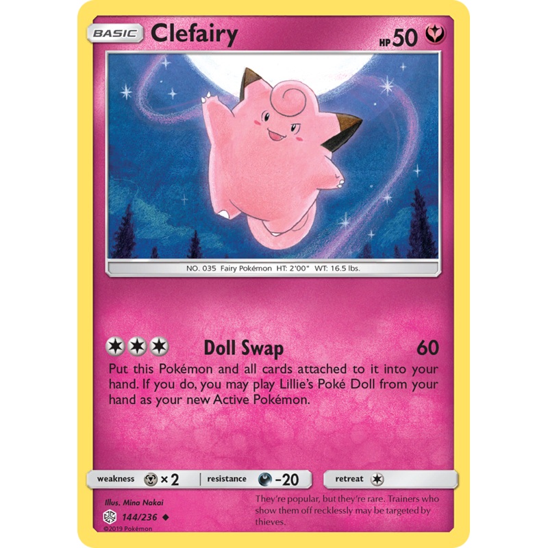 Clefairy (144/236) [Sun & Moon: Cosmic Eclipse]