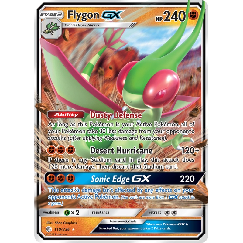 Flygon GX (110/236) [Sun & Moon: Cosmic Eclipse]