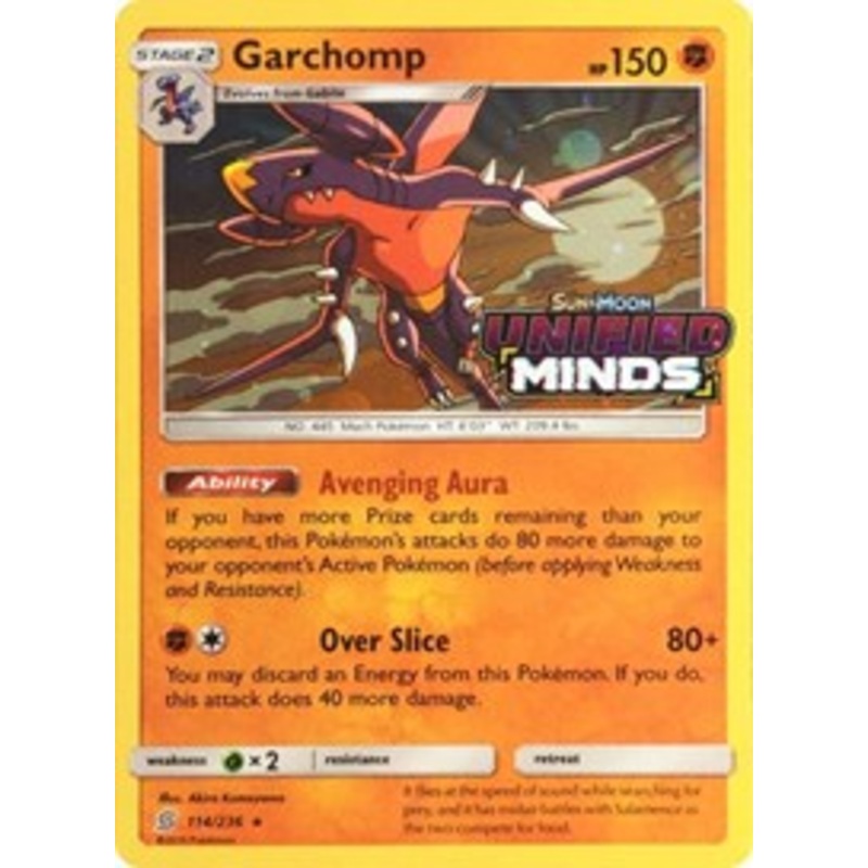 Garchomp (114/236) (Cosmos Holo) [Sun & Moon: Unified Minds]