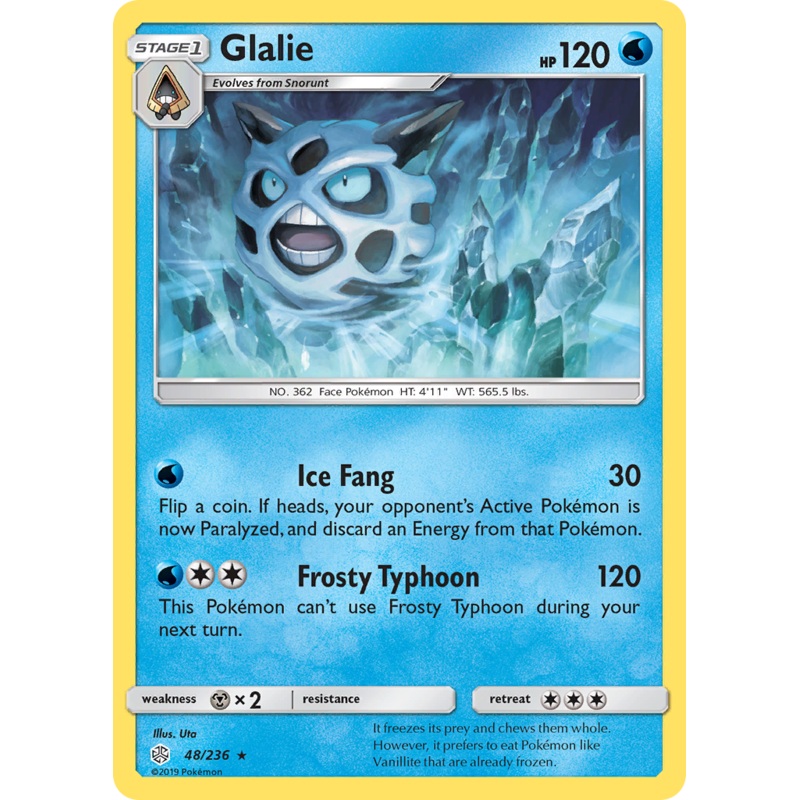 Glalie (48/236) [Sun & Moon: Cosmic Eclipse]