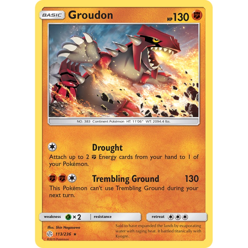 Groudon (113/236) [Sun & Moon: Cosmic Eclipse]