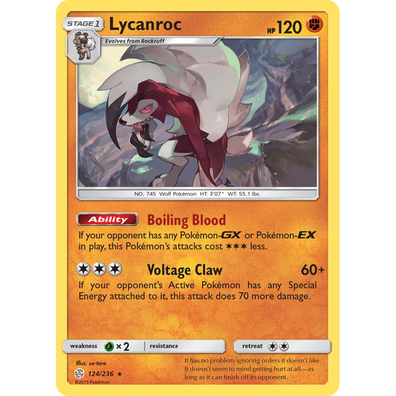 Lycanroc (124/236) [Sun & Moon: Cosmic Eclipse]
