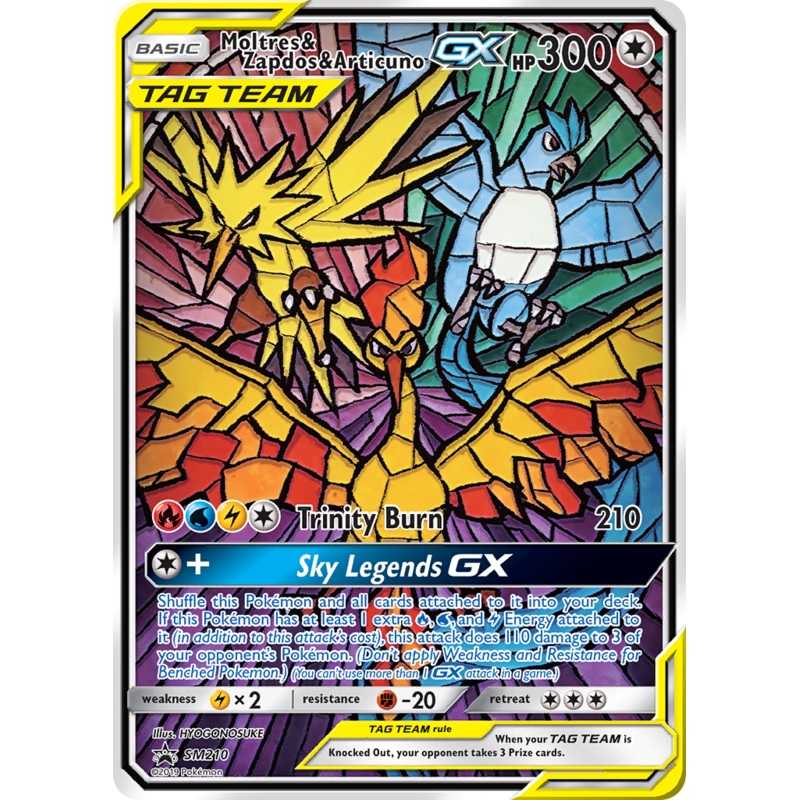 Moltres & Zapdos & Articuno GX (SM210) [Sun & Moon: Black Star Promos]