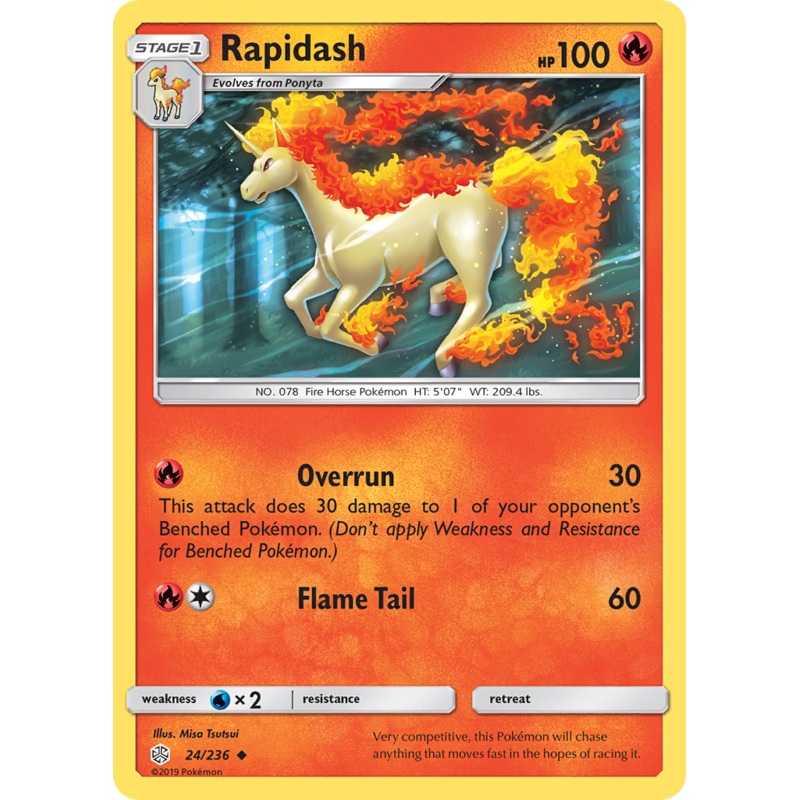 Rapidash (24/236) [Sun & Moon: Cosmic Eclipse]