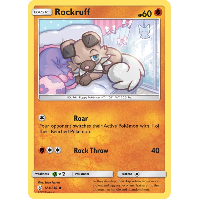 Rockruff (123/236) [Sun & Moon: Cosmic Eclipse]