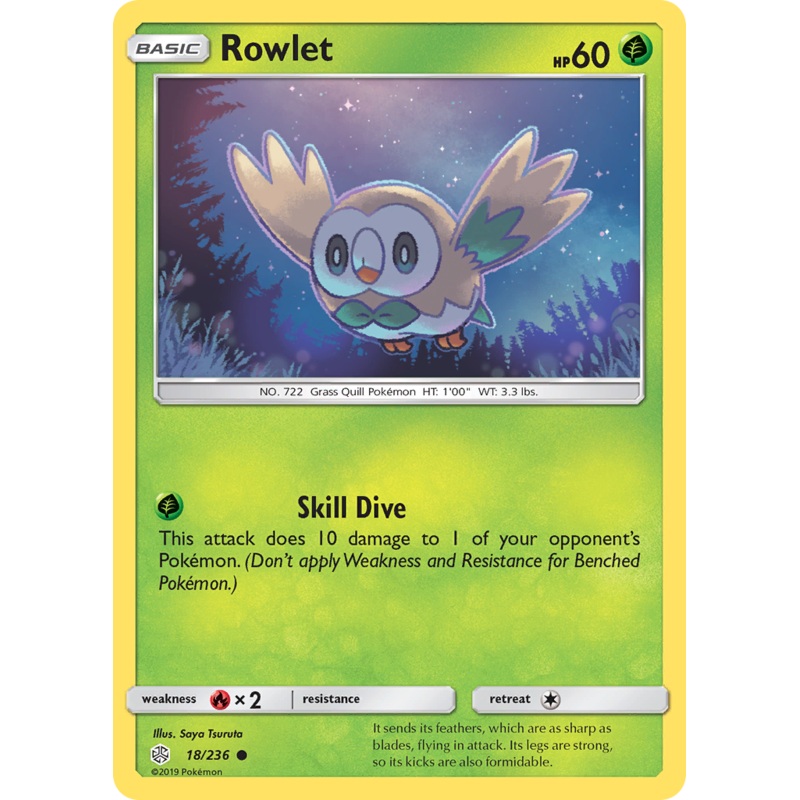 Rowlet (18/236) [Sun & Moon: Cosmic Eclipse]
