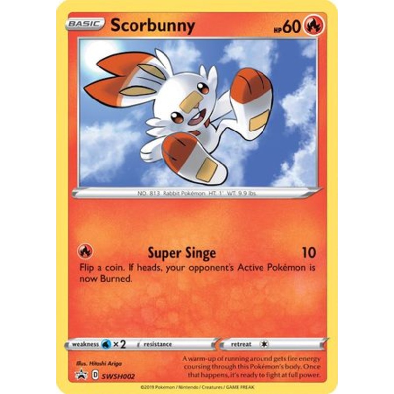 Scorbunny (SWSH002) [Sword & Shield: Black Star Promos]
