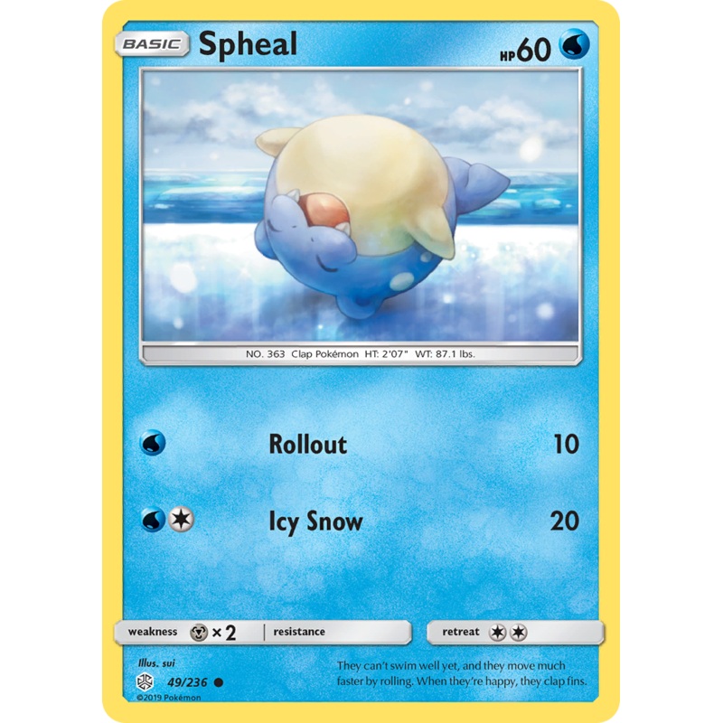 Spheal (49/236) [Sun & Moon: Cosmic Eclipse]
