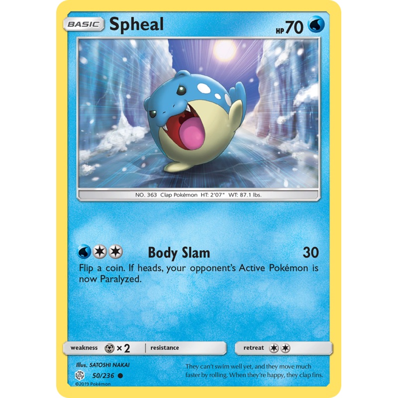 Spheal (50/236) [Sun & Moon: Cosmic Eclipse]