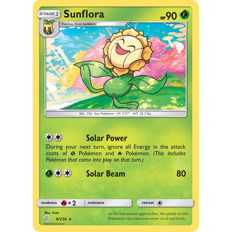 Sunflora (8/236) [Sun & Moon: Cosmic Eclipse]