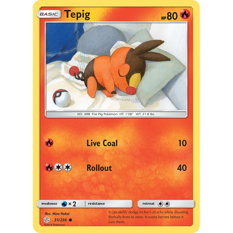 Tepig (31/236) [Sun & Moon: Cosmic Eclipse]